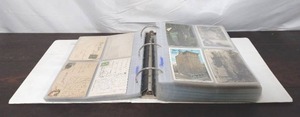 lot 1 image: Album of AntiqueVintage Postcards