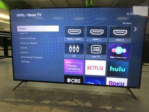 lot 1000 image: onn. 70 Class 4K UHD (2160P) LED Roku Smart TV HDR (100012588)
