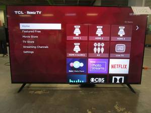 lot 1002 image: TCL 55 Class 4-Series 4K UHD HDR Smart Roku TV  55S455