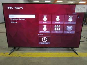 lot 1007 image: TCL - 50 Class 4-Series 4K UHD HDR Smart Roku TV