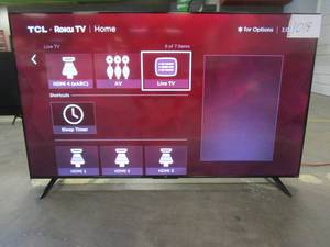lot 1018 image: TCL - 65 Class 4-Series 4K UHD HDR Smart Roku TV