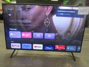 lot 1024 image: Sony X80J 55 Inch TV 4K Ultra HD LED Smart Google TV with Dolby Vision HDR and Alexa Compatibility KD55X80J- 2021 Model