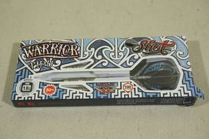 lot 10 image: Shot Warrior Tipu 18 Gram Steel Tip Darts -3 Pack