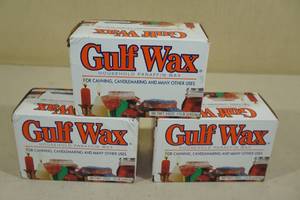 lot 93 image: 3 Gulf Wax Household Paraffin Wax for Canning
