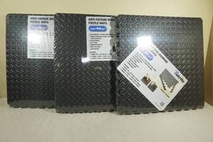 lot 105 image: 3  Anti-Fatigue Diamond Puzzle Mats