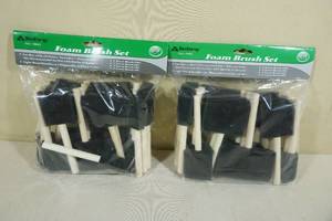 lot 126 image: 2 24 Packs Foam Brush Sets