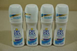 lot 135 image: 4 Dry Idea Roll-On Antiperspirant & Deodorant