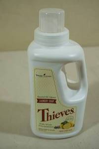 lot 162 image: Young Living Essential Oil Infused Thieves Laundry Soap 64 Loads