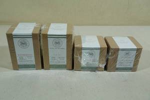 lot 169 image: 4 Begonia & Bench Candles -Redberries, Lilac, Citrus & Clove, Cactus Flower