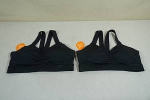lot 175 image: 2 Handful Sports Bras -L, Black
