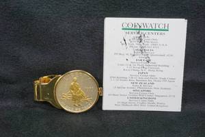 lot 212 image: 1995 Civil War Dollar Coin in Money Clip