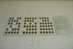 lot 217 image: Lincoln Cent Folder with Coins - 1909-VDB