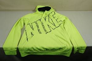 lot 276 image: Nike Therma-Fit Lime Green Sweat Shirt Size Medium