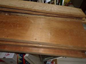54ths Clear Pine and Rough Sawn Ash Boards