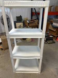 White Shelving Unit 4 Foot Tall