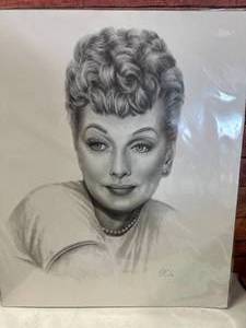 New Lucille Ball Artwork 20x24 Inch
