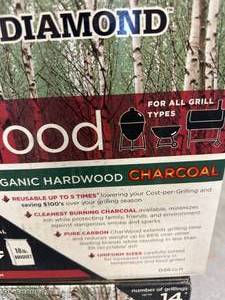 Lot of 2 Cases Black Diamond Organic Hardwood Charcoal