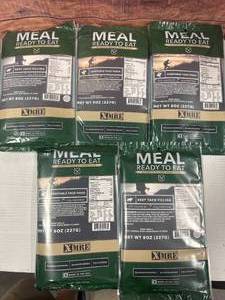 Lot of 4 MREs (meals ready to eat)