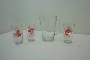 lot 56 image: pitcher and glasses