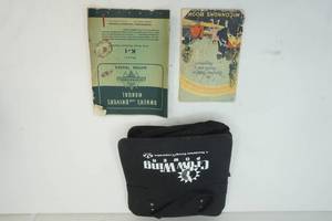 lot 274 image: canvas bagvintage manuals