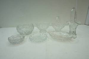 lot 310 image: vintage glass serving dishes