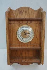 lot 333 image: Clock in wood wall case