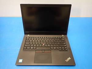 lot 43 image: Lenovo&nbspThinkPad T470 &nbspINTEL(R) CORE(TM) I5-7200U CPU  2.50GHZ  8GB DDR4 SDRAM  256GB SSD  14.0 screen with 1920 x 1080 HD resolution  Includes Charger &nbspminimal wear 