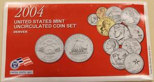 lot 20 image: 2004 U.S. Denver Mint Uncirculated Coin Set