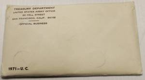 lot 54 image: 1971 United States Denver & Philadelphia Mint Uncirculated Coin Set