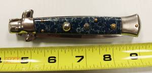 lot 60 image: Automatic Blue Stiletto Italian Knife