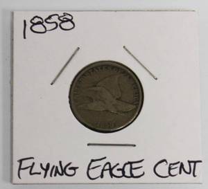 lot 7 image: 1858 Flying Eagle Cent