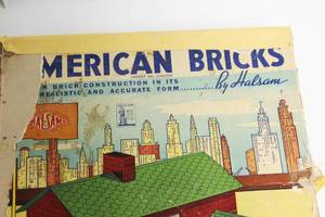 lot 84 image: Rare Vintage Wooden Halsam American Bricks Set