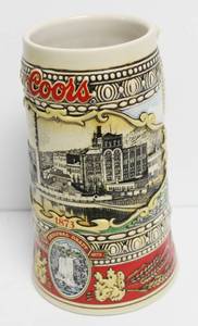 lot 89 image: Coors Beer Stein, Adolph Coors Company, Golden Colorado, 1988 Edition Made In Brazil
