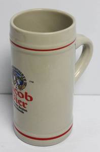 lot 90 image: Jacob Bier German Ceramic Beer Stein 3 12 Diameter X 6 34 Long