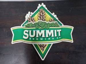 lot 14 image: Summit Brewing Metal Bar Sign