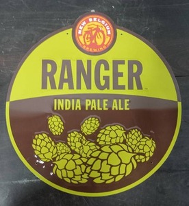 lot 16 image: New Belgium Brewing Ranger IPA Metal Bar Sign