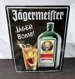 lot 24 image: Jgermeister Metal Bar Sign