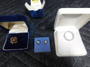 lot 105 image: Sterling Silver ring, necklace and earrings