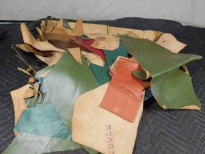 lot 117 image: Lg flat of leather
