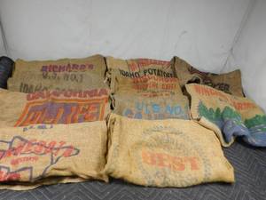 lot 116 image: Gunny sacs w advertising