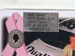 lot 288 image: 1999 Dale Jarrett #88 Ford Taurus  Quality Care  2 car collection 164 scale die cast stock cars