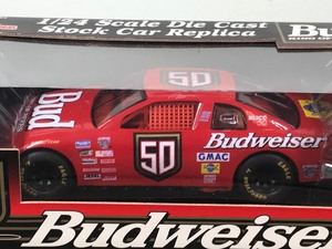 lot 290 image: 1998 Racing Champions Ricky Craven #50  Budweiser 124 scale die cast stock car