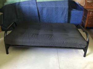 lot 303 image: Futon with metal frame