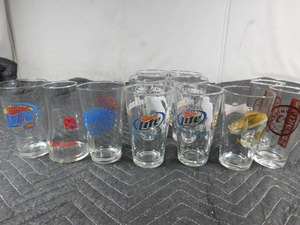 lot 135 image: Flat of collector beer glasses and 1 7-up glass