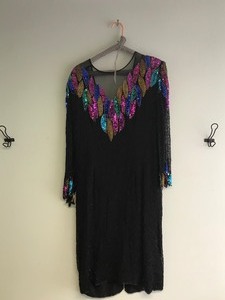 lot 335 image: Vintage Petite beaded dress