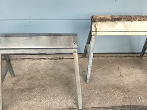 lot 395 image: 3 - Metal Sawhorses