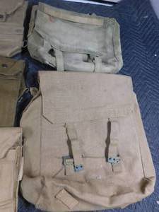 lot 409 image: military back packs and ammo packs