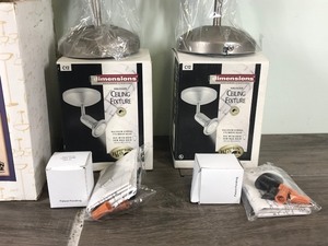 lot 526 image: 3 light fixtures in the box