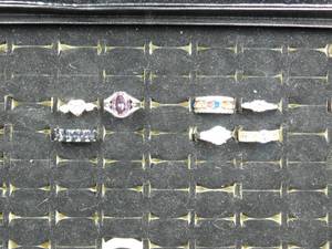 lot 469 image: 3 sterling silver and 4 costume rings