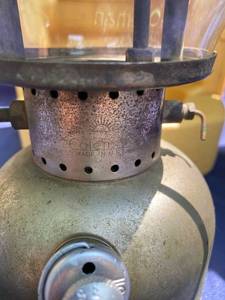 lot 14 image: Rare Yellow Hard Cased Vintage Coleman Lantern